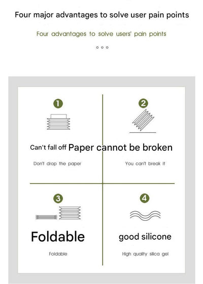 2-pcs White Silicone Tissue Box Holder - Automatic Self-Lowering Dispenser