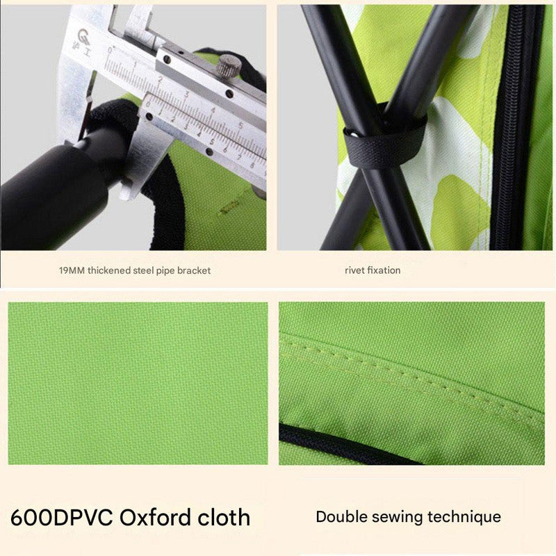 Camouflage Insulated Cooler Backpack Chair - Foldable Stool for Picnics & BBQ