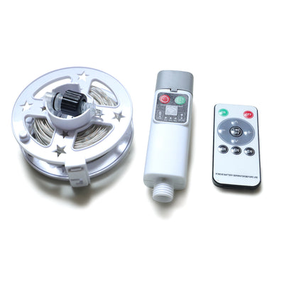 (200 lights in 20 meters color) Camping tent light kit - rechargeable power bank, spool light string, remote control