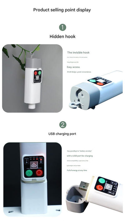 (200 lights warm white at 20 meters) Camping tent light kit - rechargeable power bank, spool light string, remote control