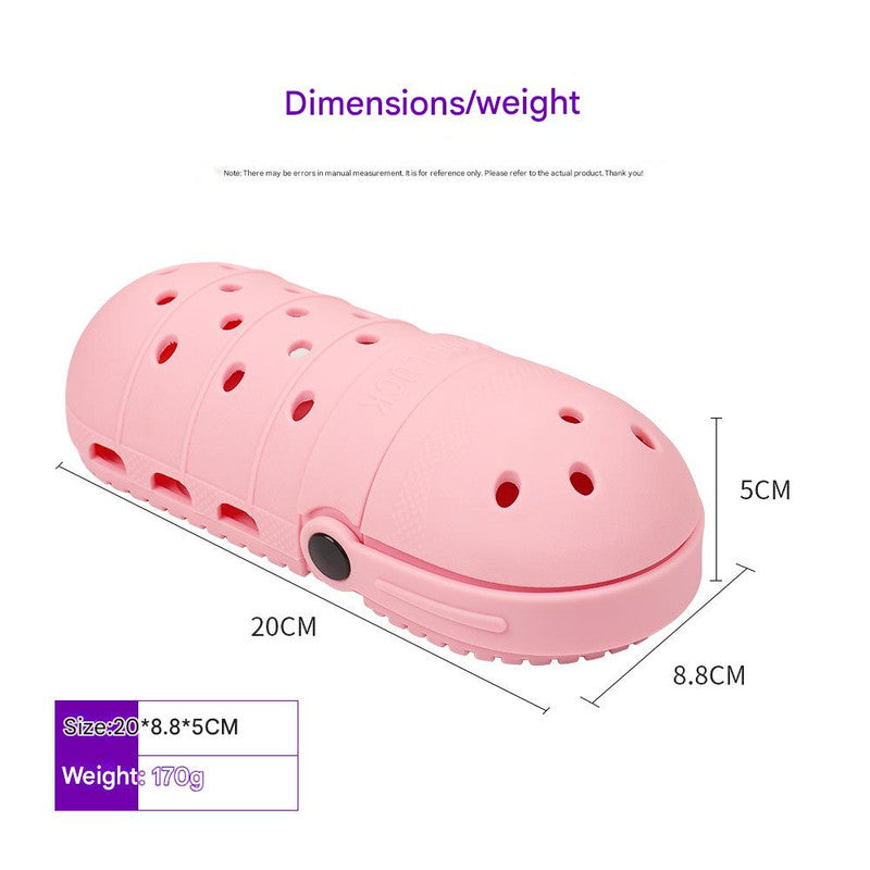 2 - pcs Pink Cute Clog-Shaped Pen Holder for Desk Organization
