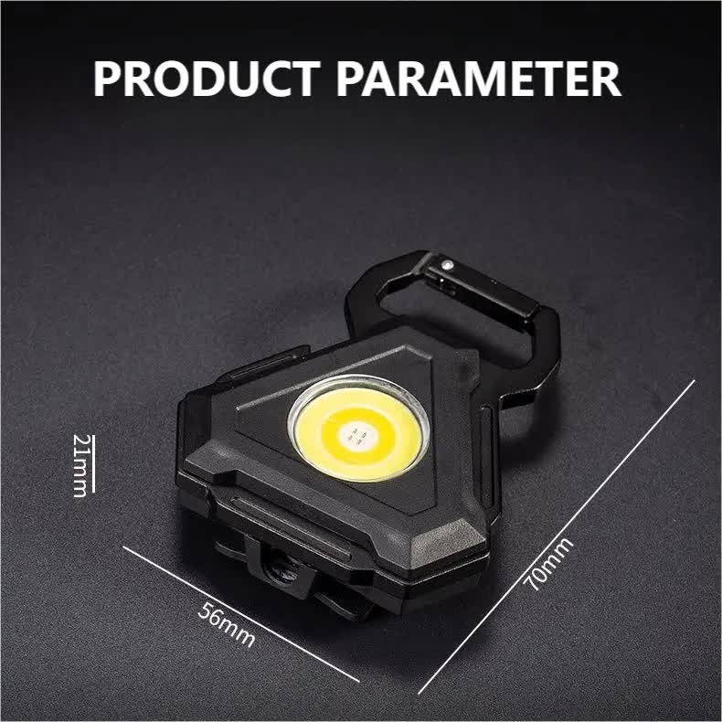 2 pcs Triangle Mini flashlight for outdoor and self-defense use