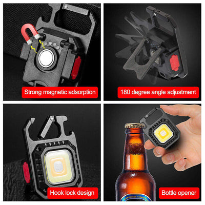 2 pcs Rectangle Mini flashlight for outdoor and self-defense use