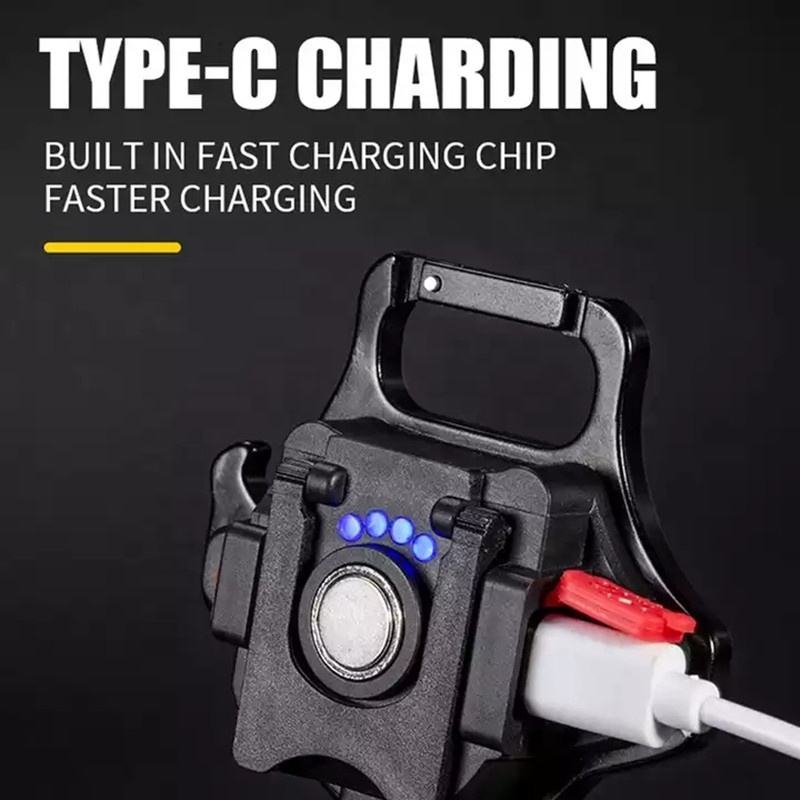 2 pcs Black Mini flashlight for outdoor and self-defense use