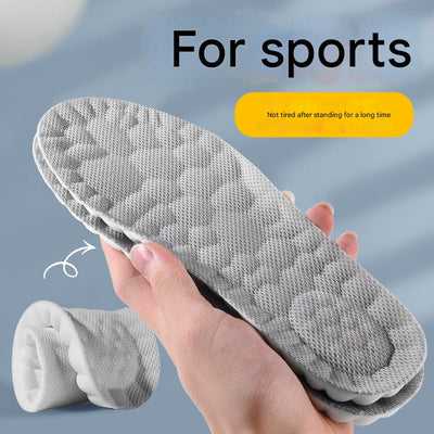 5 pcs 4D Cloud Technology Shoe Inserts - High Rebound, Super Soft, Breathable, Athletic Support (size : 45-46/285mm)
