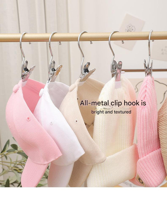 Blue Stainless Steel Hanging Clips (35 PCS) - Strong Grip for Pants, Hats, Socks, Laundry
