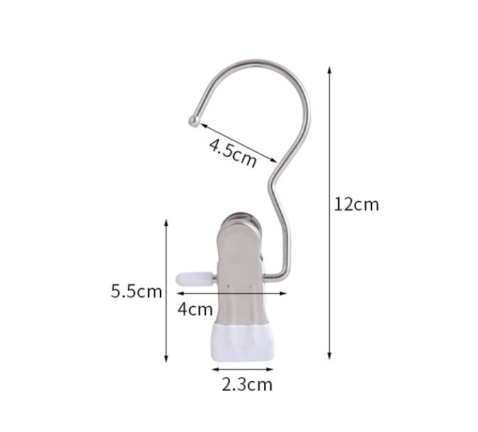 Blue Stainless Steel Hanging Clips (35 PCS) - Strong Grip for Pants, Hats, Socks, Laundry