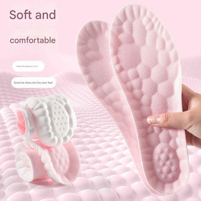 5 pcs Pink 4D Cloud Technology Shoe Inserts - High Rebound, Super Soft, Breathable, Athletic Support (size : 39-40/255mm)