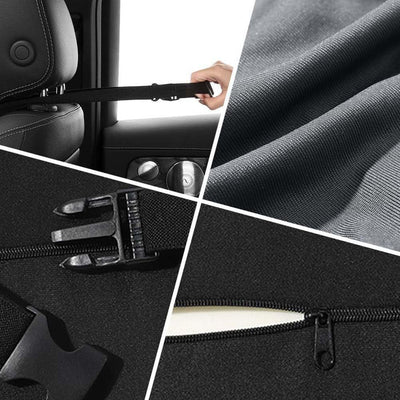 Pink Ergonomic Memory Foam Car Headrest & Lumbar Support Cushion Set - Driving Comfort Neck & Back Pillow