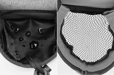 2 Pcs Black Hands-Free Luggage Handle Travel Cup Holder & Organizer Pouch