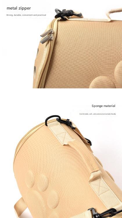 Grey Stylish EVA Pet Carrier Bag - Lightweight Portable & Breathable Travel Crate for Small Dogs & Cats