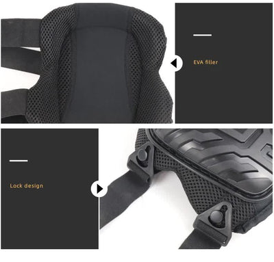 1 Pair Yellow Professional Hard Shell Knee Pads - Heavy Duty Protection for Work, Construction, Gardening & Outdoor Sports