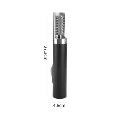 Black Cordless Electric Fish Scaler - Rechargeable 3000mAh Power, Stainless Steel Blade, Mess-Free Fish Cleaning Tool