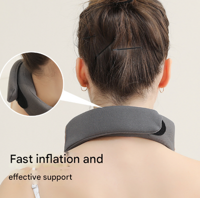 APP Intelligent Voice Grey Multi-Mode Cervical Traction Neck Massager with Heat Therapy