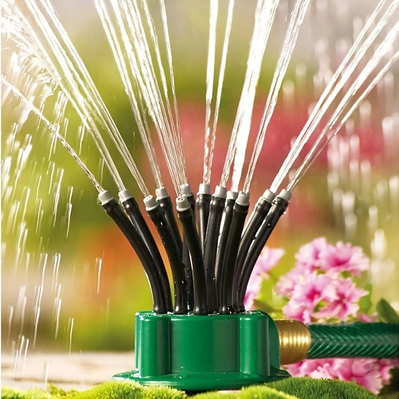 3-Piece 360-Degree Multi-Head Garden Sprinkler Set - Efficient Watering Solution