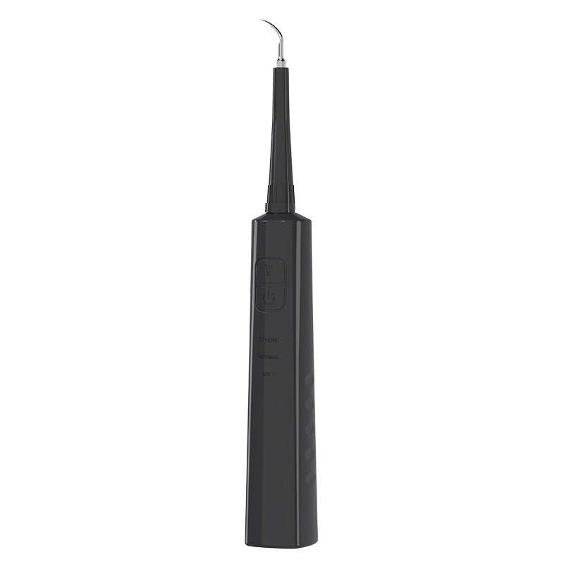 Ultrasonic Dental Scaler & Calculus Remover - 3 Modes, 2 Heads, LED Light(black)