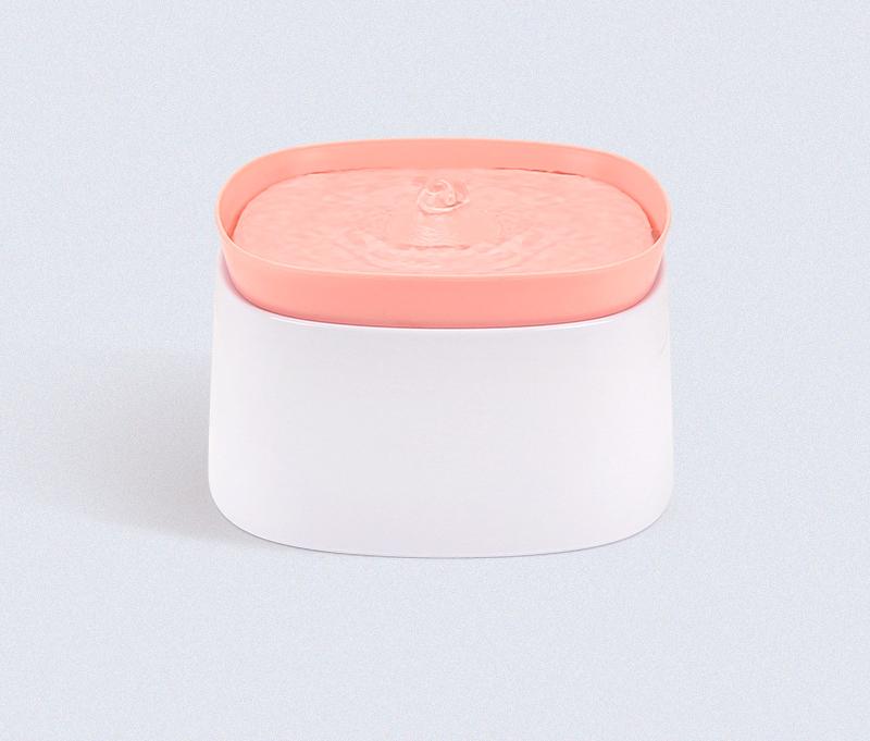 Automatic Pet Water Fountain - USB Powered, Multi-Stage Filtration, Ultra-Quiet, 2L Capacity(Pink)