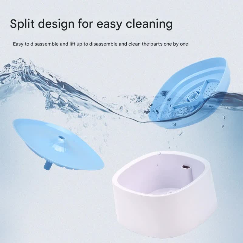 Automatic Pet Water Fountain - USB Powered, Multi-Stage Filtration, Ultra-Quiet, 2L Capacity(Purple)