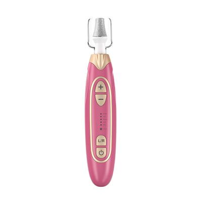 Professional Electric Manicure & Pedicure Kit - 5 Speeds, LED Light(Rose red)