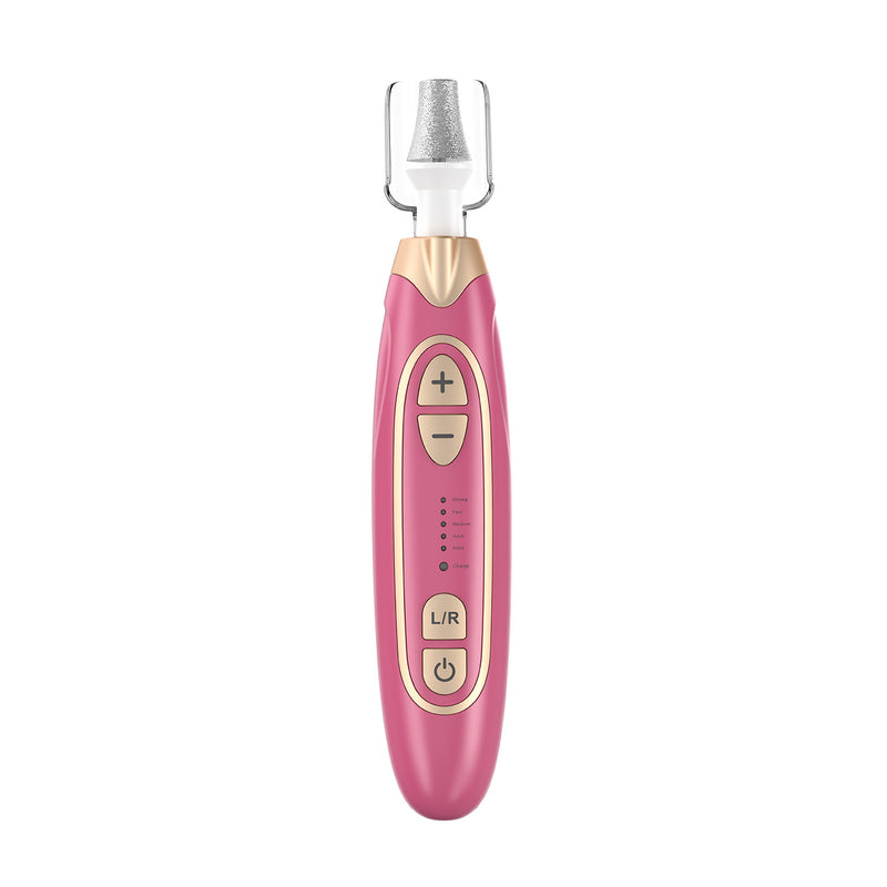 Professional Electric Manicure & Pedicure Kit - 5 Speeds, LED Light(Rose red)