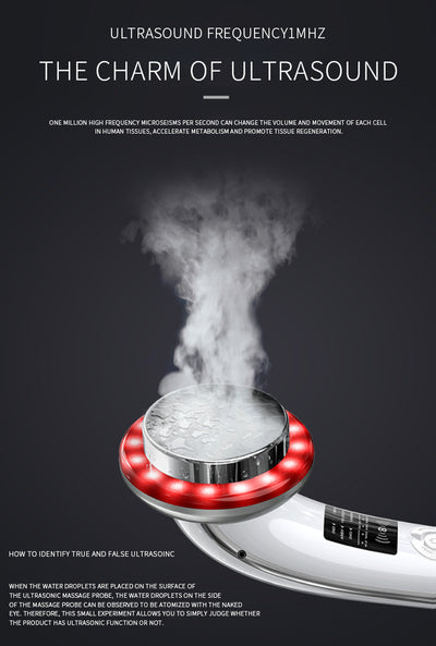 6-in-1 Ultrasonic Slimming & Beautifying RF Device - Body Sculpting & Skin Rejuvenation(white)