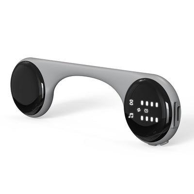 Under-Pillow Bone Conduction Sleep Speaker - Bluetooth 5.4, White Noise, TF Card, LED Display & Timer(Gray)
