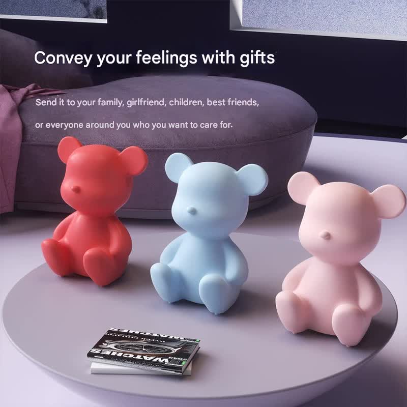 Adorable Cartoon Bear Bluetooth Speaker - Portable Wireless Audio with Long Battery Life & Stylish Design(pink)
