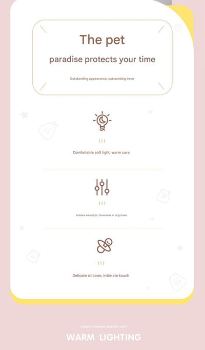 Adorable Animal Silicone LED Night Light - 3 Brightness Levels, USB Rechargeable, Touch Control(Lucky tiger)