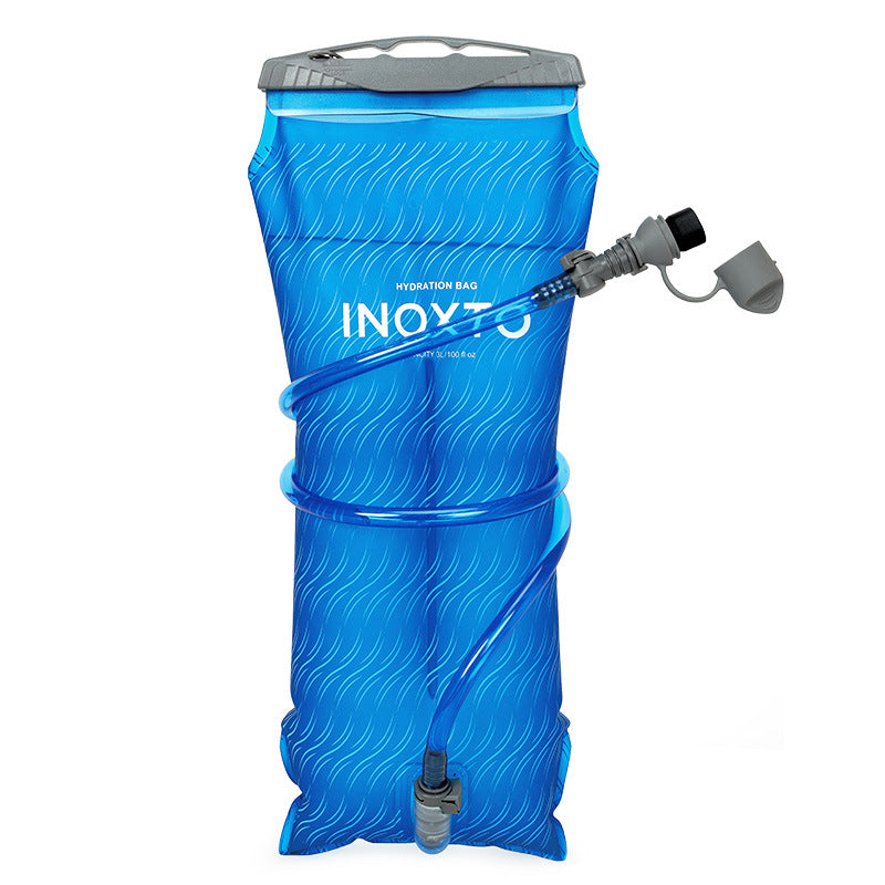 1.5L Blue Hydration Bladder - Foldable Water Bag for Cycling, Running, Hiking, and Outdoor Sports