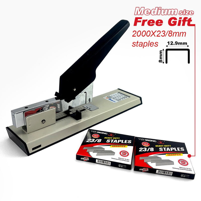 Heavy Duty Medium Size Stepler With Free 2000x23/8 Steples Office Stationary
