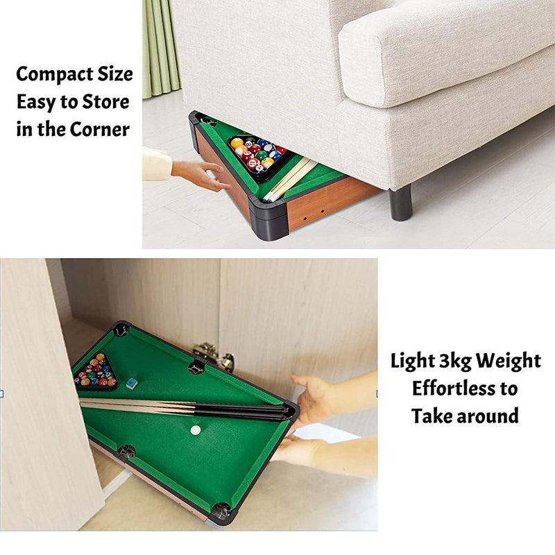 Wooden Mini Snooker Tables Billiards Game Pool Table Set Toy Extra Size For Kids