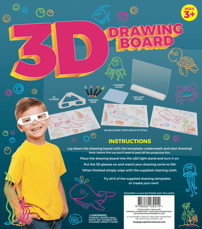 3D Drawing Board Magic Glow Pad Light Up