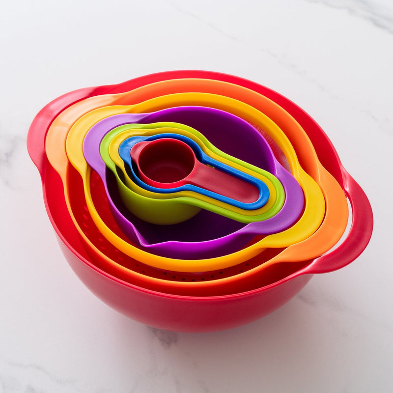8PC Assorted Color Mixing Measuring Bowl Baking Set