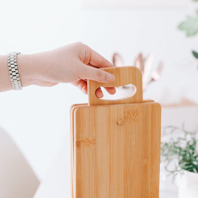 4 Piece Chopping Block Set With Display