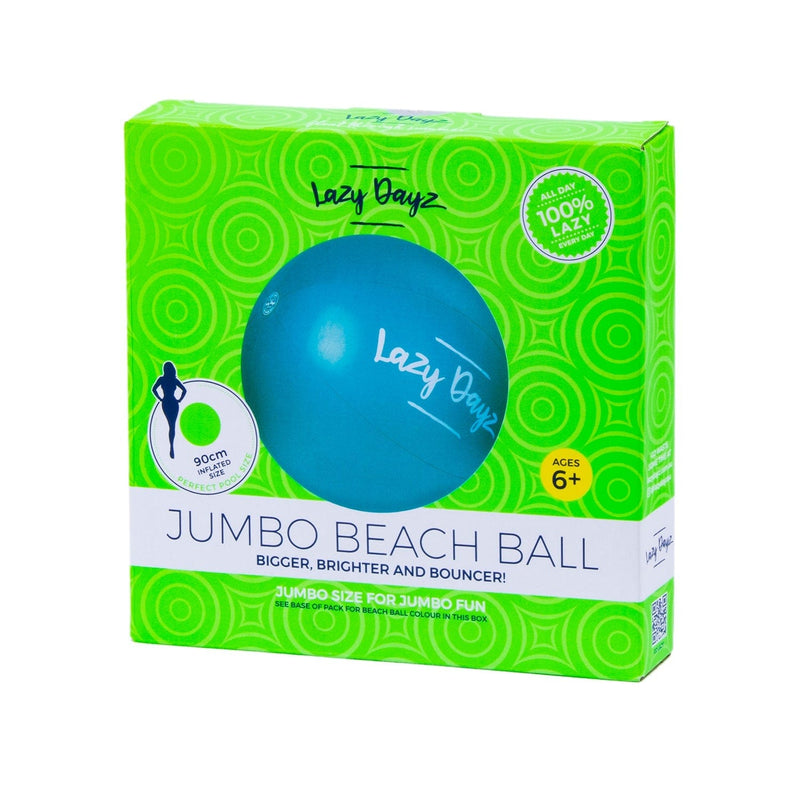 90cm Lazy Dayz Inflatable Jumbo Beach Ball - Teal