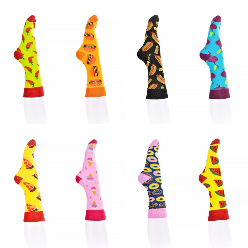 8 Pairs Fashion Novelty Funny  Socks one Size 5-13 Men  Socks  Women  Socks 