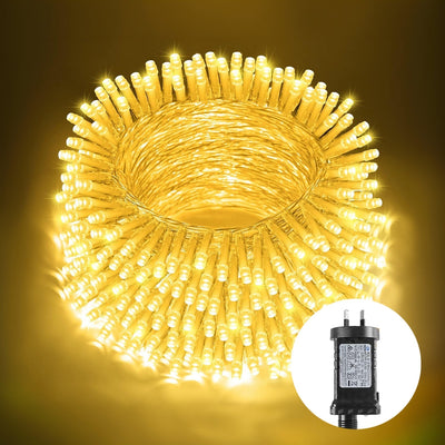 200 Low Voltage LED Fairy Lights 8 Function Memory Hold Christmas Decoration Warm White