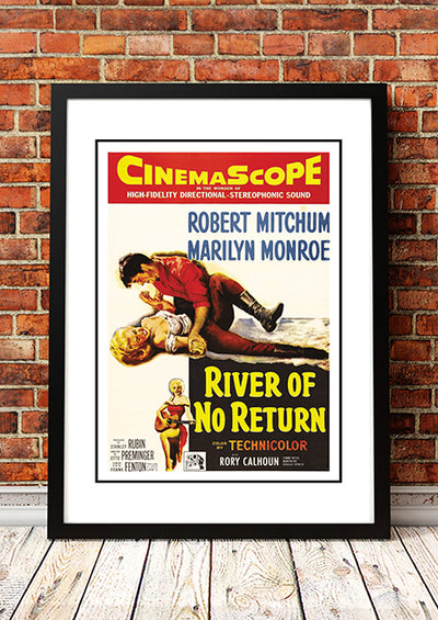 Marilyn Monroe ‘River of No Return’ Framed Movie Poster! - Framed A2
