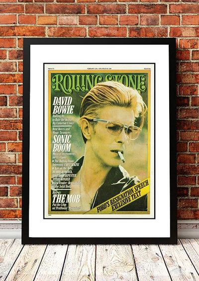 David Bowie' Rolling Stone Magazine Cover! - Framed A3