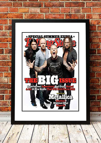 Metallica' Rolling Stone Magazine Cover! - Framed A2