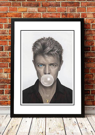 David Bowie ‘Bubblegum’ Pop Art Poster - Framed A4