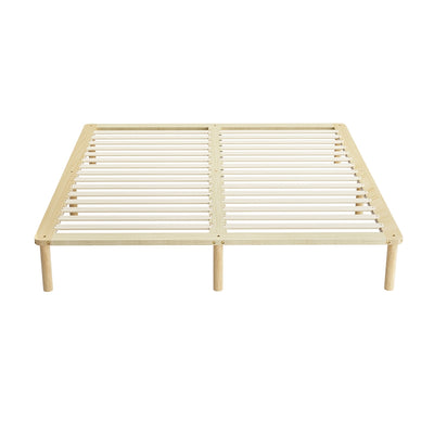 Artiss Bed Frame King Size Wooden Base Mattress Platform Timber Pine AMBA