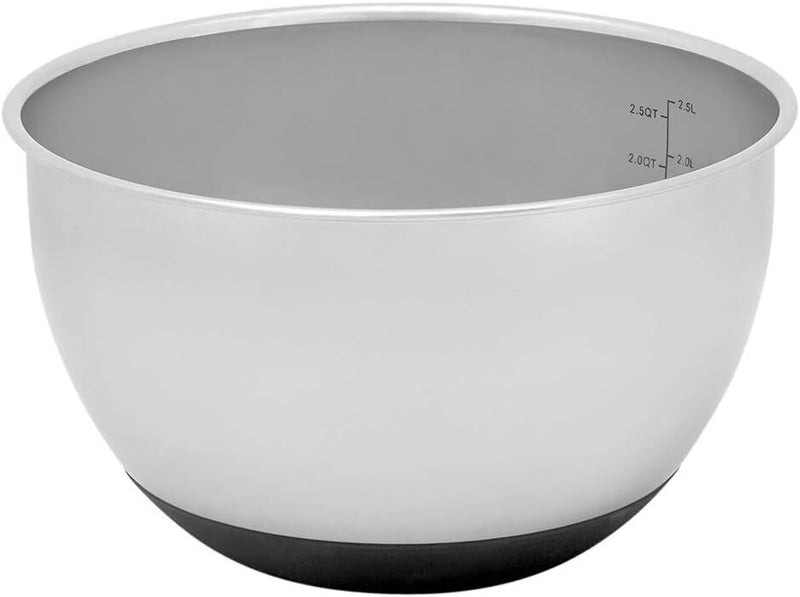 Westinghouse Mixing Bowl Set - Stainless Steel, 2 Piece, 3L + 5L, Non-slip Base 