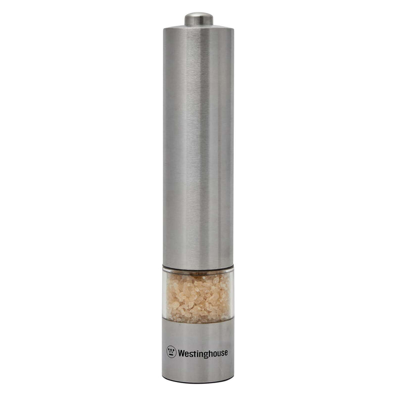 Westinghouse Electric Salt & Pepper Mill with LED Light - Stainless Steel