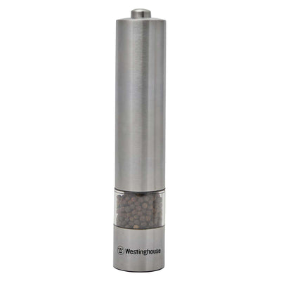 Westinghouse Electric Salt & Pepper Mill with LED Light - Stainless Steel