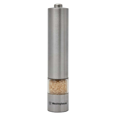 Westinghouse Electric Salt & Pepper Mill with LED Light - Stainless Steel