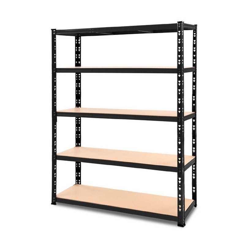 Giantz 1.8M Garage Shelving Warehouse Rack Pallet Racking Storage Shelve Black