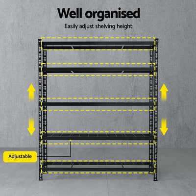 1.8MX1.2M Giantz Garage Shelving Warehouse Rack