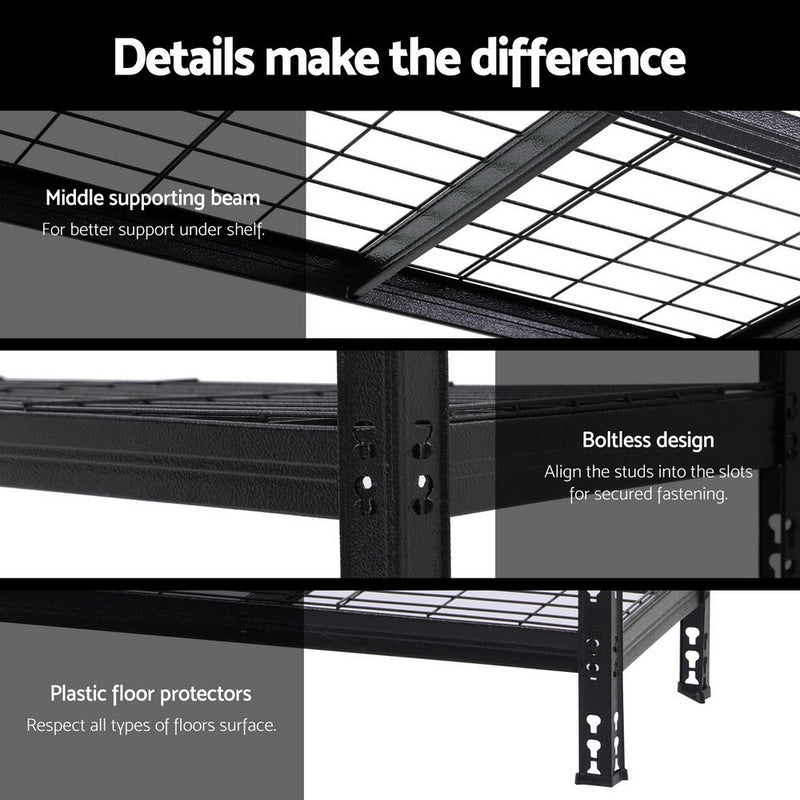 1.8MX1.2M Giantz Garage Shelving Warehouse Rack