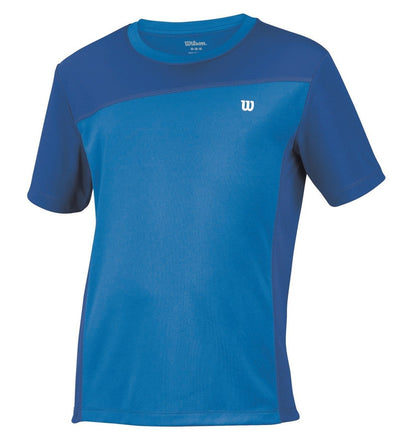 Wilson's Boys ProStaff Crew T-Shirt Top Tennis Competition Kids - Blue